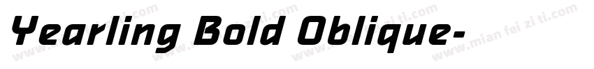 Yearling Bold Oblique字体转换